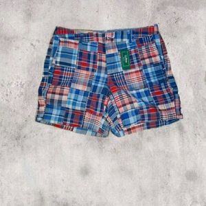 LL Bean Plaid Shorts NWOT